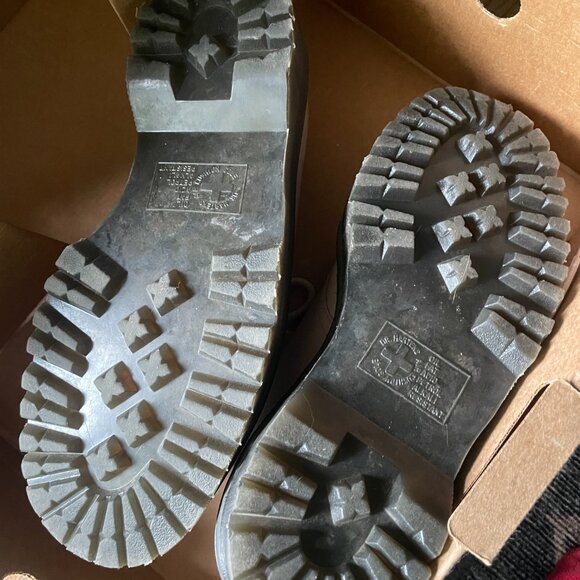 Dr Martens 1461 II Leather Platform Shoes Size 8 Taupe - Picture 3 of 3